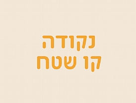 נקודה קו שטח